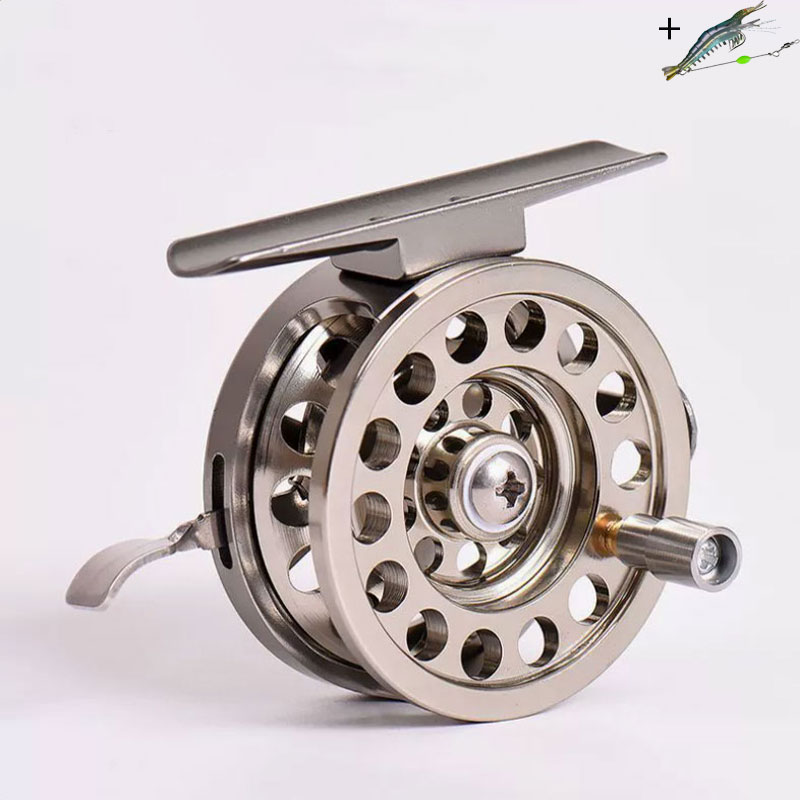 Ice Fishing Line - Aluminiumlegering CNC Vliegvismolen Links Rechts Hand